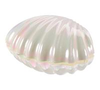 FIXOSHEE Pearl White Seashell Jewelry Storage Box Large Decorative Candy Container for Wedding Guests Party Favor Shell Design