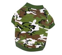 FIXOSHEE Pet Dog Clothes S Camouflage Casual Coat Puppy Outfits for Outdoor Home Soft Cotton Easy Wear and Fashionable Dog Clothing for Walking and Jogging