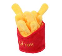 FIXOSHEE Pet Dog Squeaky Bite Resistant Plush Food French Fries for Interactive Play and Mental Stimulation Engaging Chew for Dogs to Combat Boredom and Provide Entertainment
