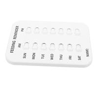 FIXOSHEE Pet Feeding Reminder Chart Portable Dog Cat Magnetic Design for Easy Installation Fridge Durable Material Practical Feeding Schedule for Pets