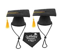 FIXOSHEE Pet Graduation Caps Dog Hat Bandana Birthday for Dogs Fun Comfortable Pet Costumes