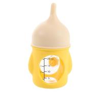 FIXOSHEE Pet Nursing Bottle with Antichoke Valve for Newborn Kittens and Puppies Soft Silicone Nipple Leakproof Milk Feeder with Visible Scale Comfortable Grip for Home and Travel