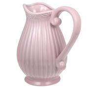 FIXOSHEE Pink Ceramic Vase Decorative Floral Jug for Home Ornament and Household Adornment Narrow Neck Design for Dried Flowers and Greenery Display Simple Lovely Style for Living Office