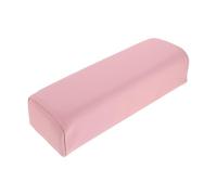 FIXOSHEE Pink PU Leather Nail Art Hand Pillow for Manicure Soft Arm Rest Cushion Hand Support Pad for Salon and Home Use