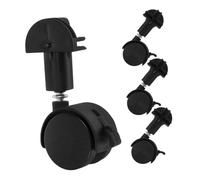 FIXOSHEE Plastic Swivel Casters Replacement Furniture Casters for Baby Stroller Office Chair Table Shelf Quiet Design Easy Installation Iron Plastic Bearings 4Pcs