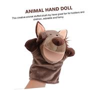 FIXOSHEE Plush Wolf Hand Puppet Soft Animal for Storytelling Role Play Educational Enhances Motor Skills and Communication Skills