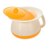 FIXOSHEE Portable Adult Urinal Pot with Lid Plastic Bedpan and Chamber Pot for Bedroom Use Smooth Safe Surface Compact and Practical Design for Convenient Hygiene