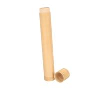 FIXOSHEE Portable Bamboo Toothbrush Holder and Organizer Lightweight Toothbrush Tube with Lid for Camping and Daily Oral Care Natural Eco-Friendly for Men and Women