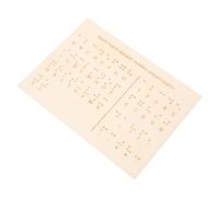 FIXOSHEE Portable Braille Letter Board Tactile Teaching Aid for Blind People Compact Lightweight Braille Learning Tool for Visually Impaired Students
