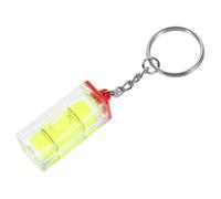 FIXOSHEE Portable Bubble Spirit Level Keychain Lightweight Key Ring for Carpentry Construction DIY Projects with Stylish Chain Accessory Random Color