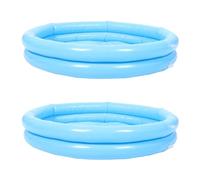 FIXOSHEE Portable Foldable Inflatable Foot Bath Basin with Pump 2 Sets Round Foot Spa Soaking Tub for Home and Pool Washing Spa Care Accessories Random Color Random Color