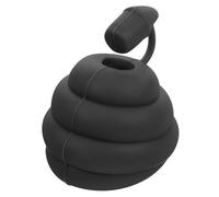 FIXOSHEE Portable Silicone Toothpaste Cap Dispenser Poop Shape Self-Closing Toothpaste Squeezer Bathroom Supplies Removable Cover Prevents Mess and Stains