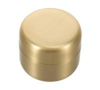FIXOSHEE Portable Stainless Steel Pill Organizer Small Metal Storage Box Compact Round Airtight Pocket-Sized Medicine Container for Travel and Keepsakes