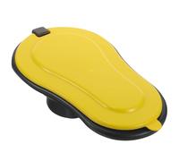 FIXOSHEE Portable Temporary Squatting Toilet with Lid, Thickened Yellow Plastic Camping and Travel Toilet Bucket for Construction Site and Hiking Use