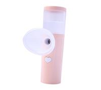 FIXOSHEE Portable USB Eye Mister Nano Facial Steamer for Moisturizing and Hydrating Dry Eyes for Travel Office and Outdoor Use Pink Moisturizing Mist Device