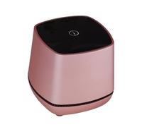 FIXOSHEE Portable USB Powered Computer Speakers Rose Gold Mini Desktop Speaker with Bass Subwoofer Wired Stereo Sound with Volume Control for Laptop Tablet Smartphone Compact Design Saving