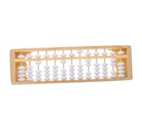 FIXOSHEE Portable Wooden Student Abacus Arithmetic Counting Tool for Early Math Education Enhancing Calculation Memory and Hand-eye Coordination Random Color