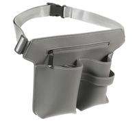 FIXOSHEE Professional Hairdressing Pouch Belt with Capacity Leather Scissor Tool Holder for Salon Hairstylists Compact Waist Bag for Combs and Pins Portable Organizer for Barber Use