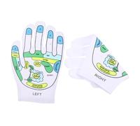 FIXOSHEE Professional Reflexology Gloves for Hand Massage Elastic Five Finger Household Gloves with Acupuncture Points Durable Breathable Reusable Hand Massager for Circulation and