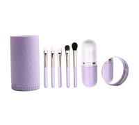 FIXOSHEE Professional Womens Makeup Brush with Handles Portable Rotating Cosmetic Organizer with Dense Bristles for Face Eye and Blush Application Travel Friendly Kit