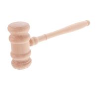 FIXOSHEE Professional Wooden Judge Gavel Hornbeam Handcrafted Court Hammer for Civil Criminal Trials Judicial Authority Tool for Lawyers and Judges