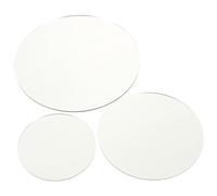 FIXOSHEE Prop Mirrors Photo Background Prop Acrylic Reflective Display Tray for Professional Photography Online Product Photography Unique Silver Mirror Plate
