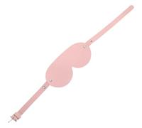 FIXOSHEE Pu Leather Sleep Eye Mask for Women, Adjustable Light Blocking Blindfold for Party, Masquerade, and Cosplay Role-playing, Pink Comfortable Eye Cover for Night Rest