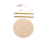 FIXOSHEE Pure Copper Dowsing Rods Kit with Pendulum and Spiritual Mat for Divination and Ghost Hunting Portable Dual-purpose Energy Water Treasure Finding Tools