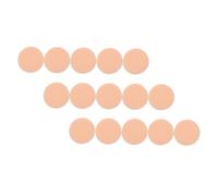 FIXOSHEE Pure Cotton Velour Rounded Makeup Applicators 15pcs 6cm Diameter Soft Face Cosmetics Tool for Women and Girls Daily Beauty Application