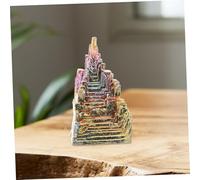 FIXOSHEE Rare Bismuth Crystal Specimen Irregular Mineral Stone for Desktop Decoration Home Office Wedding Ornament with Fresh Colors and Unique Shape