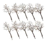 FIXOSHEE Realistic Model Train Trees Architecture Model Tree Trunks - Coffee- Plastic Bare Trunk Scenery Enhancing Realism and Educational Value for DIY Creative Projects Home Display