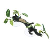 FIXOSHEE Realistic Resin Reptile Branch for Climbing Tank Decor for Bearded Dragons Snakes Chameleons Plant-like Ornament for Lizard and Amphibian Habitats