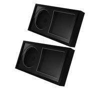 FIXOSHEE Record Album Wall Frame 2Pcs Double Groove Design Black Acrylic Cover Signed Compact Disc Collections Display for Home Music Decor