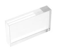 FIXOSHEE Rectangular Glass Prism for Light Dispersion Clear Optical Prism for Physics Teaching and Photography Cube Refracting Lens for Science Experiments and Sun Catchers