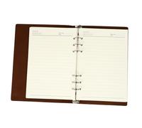 FIXOSHEE Red Loose Leaf Notepad Practical Office Supply Planning Handbook for Students and Professionals with Moderate Paper Thickness and Bound Cover