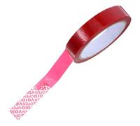 FIXOSHEE Red Tamper Evident Packaging Tape with Strong Adhesion for Shipping Boxes, Void Mark Tape for Anti-Counterfeiting, Includes Dispenser for Quick Use