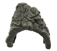 FIXOSHEE Reptile Habitat Dome Turtle Basking Rock Hideout Secure Retreat Platform for Lizards Turtles Amphibians Aquarium Decor Functional Shelter for Exploration and Stress Relief