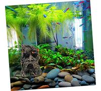 FIXOSHEE Reptile Terrarium Lizard Hideout Trunk Shaped Old Man Dragon Beard Shelter Safe Decorative Pet Cage Landscape for Gecko Bearded Dragon Turtle