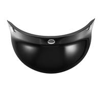 FIXOSHEE Retro Style Lightproof Motorcycle Helmet Visor Detachable Outdoor Helmet Sun Shade Plastic Protective Visor for Motorbike Riding Fit Bright Black