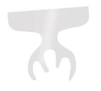 FIXOSHEE Reusable Transparent Acrylic Cutting Board Handle Stencil for Kitchen Use Chopping Board Template for Precise Edge Cutting and Handle Tracing Practical Acrylic Kitchen Tool