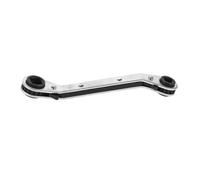 FIXOSHEE Reversible Ratcheting Wrench for Air Conditioner Repair Durable Hexagonal and Twelve Point Spanner Compact Automotive HVAC Maintenance Tool High Strength Multi Function Socket