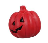 FIXOSHEE Rubber Dog Interactive Squeaky Chew Bite Resistant Pet for Puppies Red Pumpkin Design Safe Non-toxic Healthy Entertainment