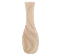 FIXOSHEE Rustic Pine Wood Small Flower Vase 9x9x28.5cm for Home and Office Tabletop Decor, Modern Art Floral Arrangement Pot, Natural Wood Vase for Minimalist Interior