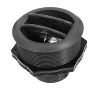 FIXOSHEE Rv Roof Vent Air Conditioning Outlet Round Louvered Dashboard Air Deflector for Bus and Boat Quick Installation Space Saving Design Airflow Gray Opening