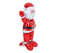 FIXOSHEE Santa Balloon Decoration Indoor First Dad Foil Decorate Christmas Name Clause Ups Key Hello Large Big Sweet Merry Color Prom Fete Giant Chrome Eve Aluminum Film Red