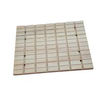 FIXOSHEE Scratch Board for Small Pet Natural Wood Square Hamster Grinding Claw Toy Pet Cage Toy Grooves for Hamster