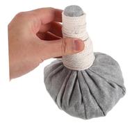FIXOSHEE Sea Salt Heat Thai Herbal Compress Balls Handheld Massage Tool for Shoulder Neck Muscle Relief and Self-Healing Acupressure Therapy Spa Use Portable Relaxation Aid