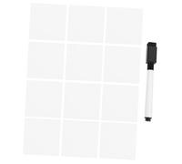 FIXOSHEE Self-adhesive Rewritable Index Sticker Tabs White Memo Pad for Books Documents Journals Portable for Page Marking and Message Tags