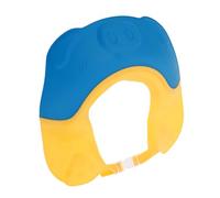 FIXOSHEE Shampoo Cap with Ear Protection Lightweight Bathing Hat for Boys and Cute Yellow-blue Pig Design Easy to Wear Shower Shield for Haircuts and Bath