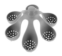 FIXOSHEE Silicone Egg Steamer Rack Hard Boiled Eggs Holder Kitchen Cooking Steam Tray Food-safe Silicone 6pcs Set for Home and Kitchen Gadgets